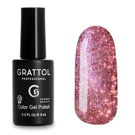 Grattol Гель-лак Светоотражающий Color Gel Polish Bright Cristal 04, 9 мл